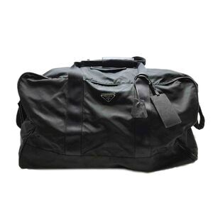 PRADA Nylon Boston Duffle Bag Black